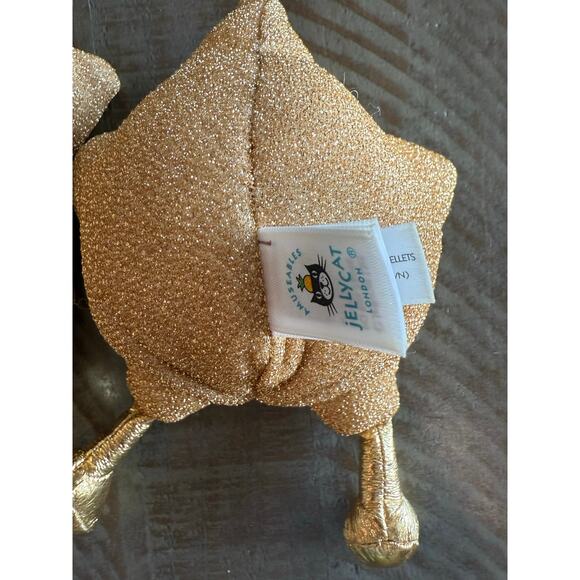 Jellycat Amuseables Star Gold Shimmery Stuffed Plush Sky Set of 2 - Picture 4 of 5